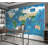 Premium Peel & Stick Wall Mural - World Map Ocean Currents-353107243