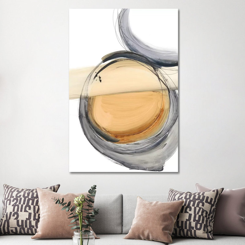 "Sienna & Slate III" par Ethan Harper, reproduction d’art, H 60 po x l 40po x P 1,5 po, Pas de tapis, Toile tendue
