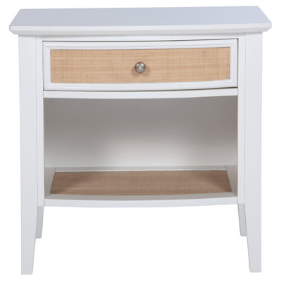  Corderro 1-drawer Nightstand Bedside Table White
