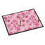 Tapis de porte extérieur anti-dérapant fleur Belinda-38445295