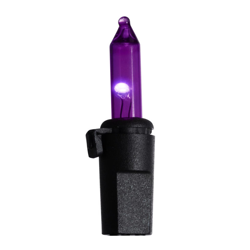  Purple 100 ct LED String Lights, 7.6" H x 297" W x 6.05" D, Purple