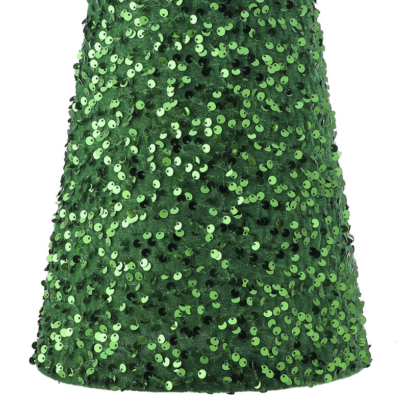 18-24" Sequin Cone Tree Set of 2, Green