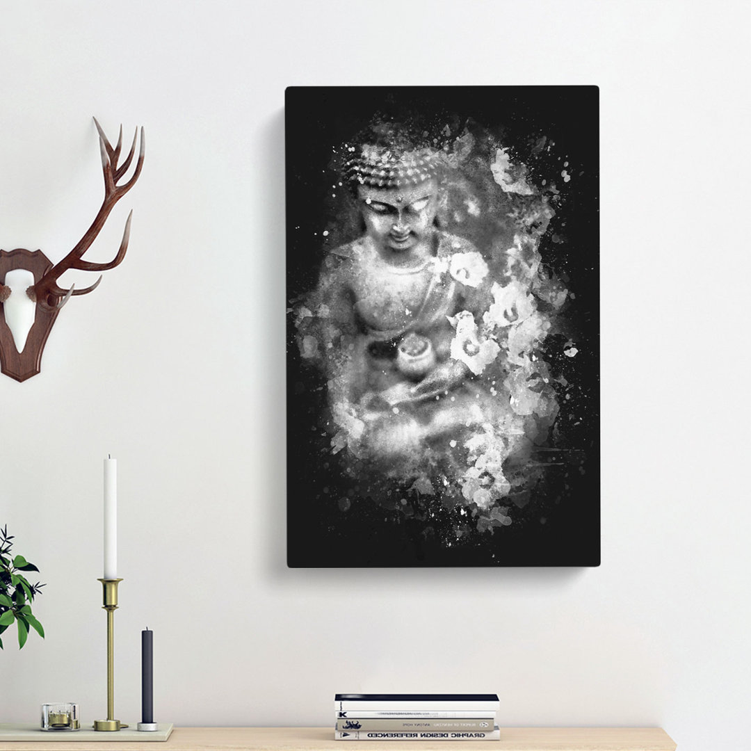 Buddha Surrounded - Wrapped Canvas Painting Print