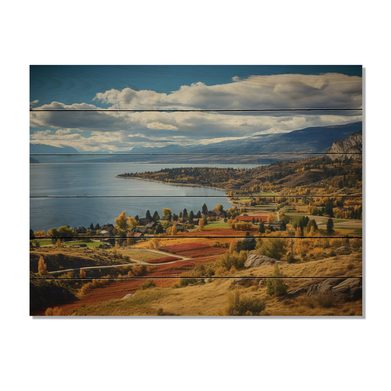 Brayelle Canada Okanagan Serenity II - impression sans cadre sur bois, H 24 po x l 32 po x P 0,78 po