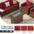 5-Pieces Wide Armrest Outdoor Sectional Rattan Conversation Set with Fire Fit Table.-1134519810