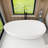 71“ Freestanding Soaking Solid Surface Bathtub