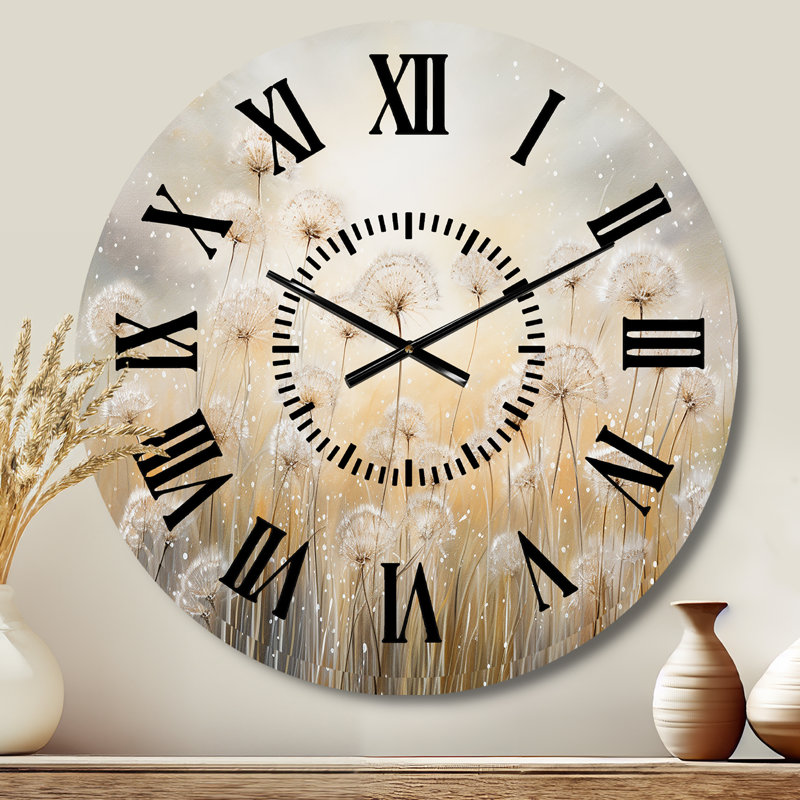 Horloge murale Dandelion Field Breeze, Médium