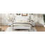 Base de lit plateforme en bois, lit plateforme de style rétro, avec support de traverse en bois-121110806