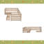 Lit plateforme simple en forme de L avec trois tiroirs de rangement-1846783527