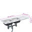 Belfry Kitchen Bronwen 500mm W Double Bowl Steel Flush Kitchen Sink