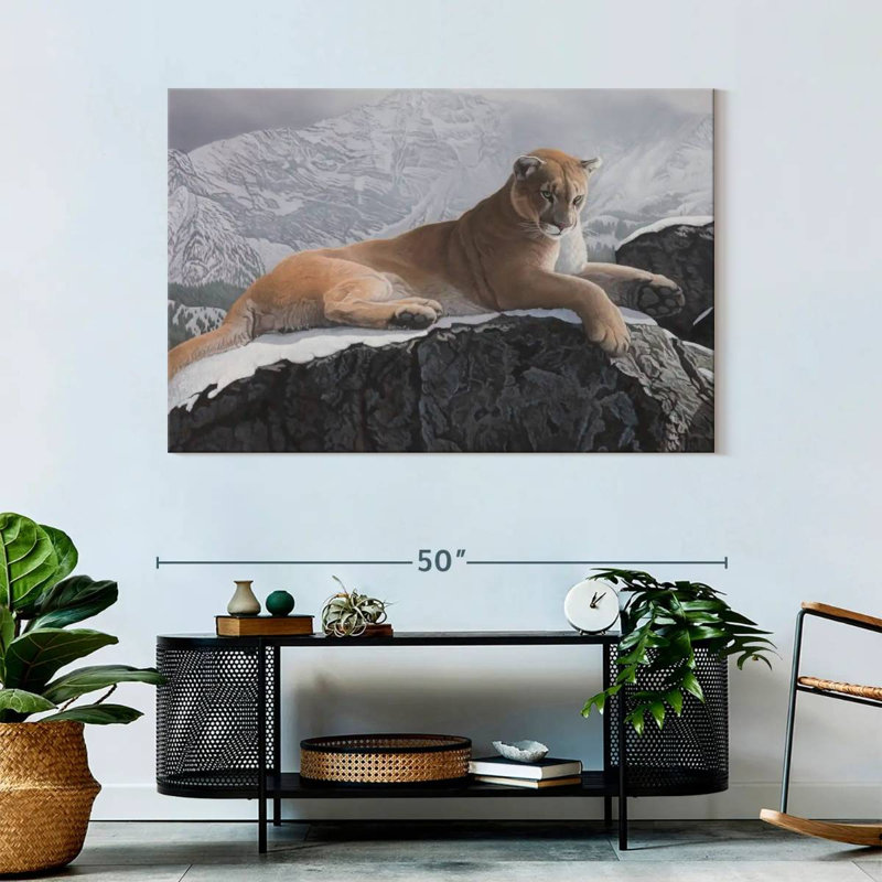 Brampt Alpine Hunter, 32" H x 48" W
