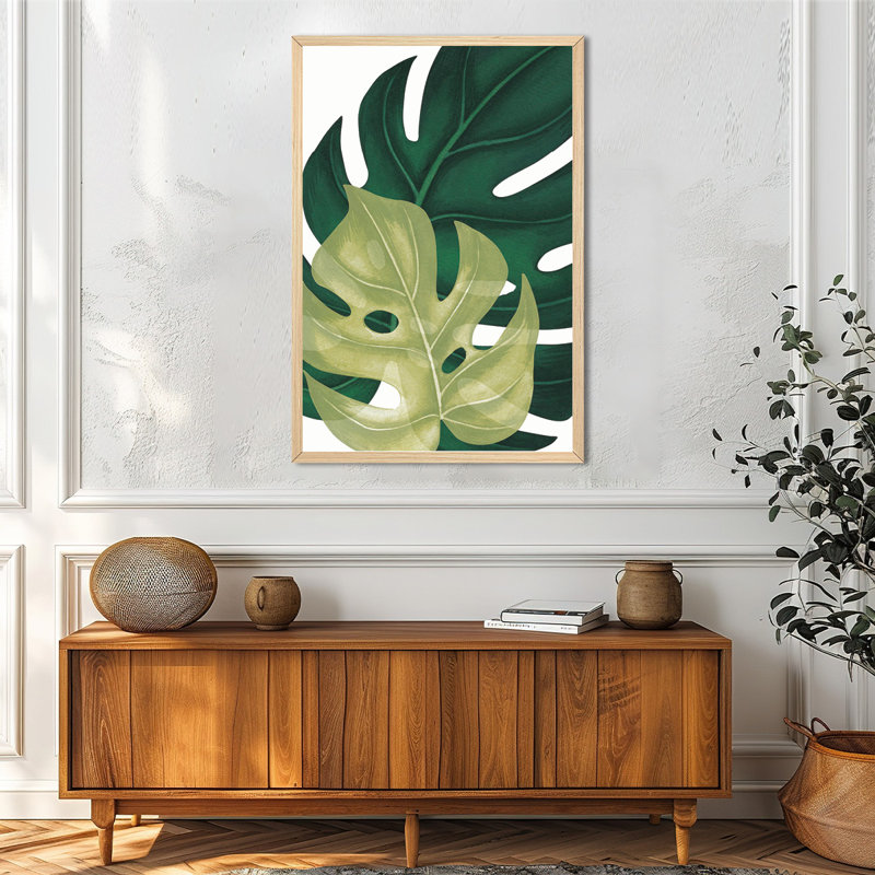 Imprimé de feuilles Monstera