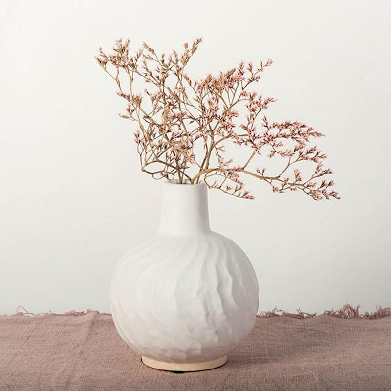 Bekam Ceramic Table Vase, 7" H x 6" W x 6" D