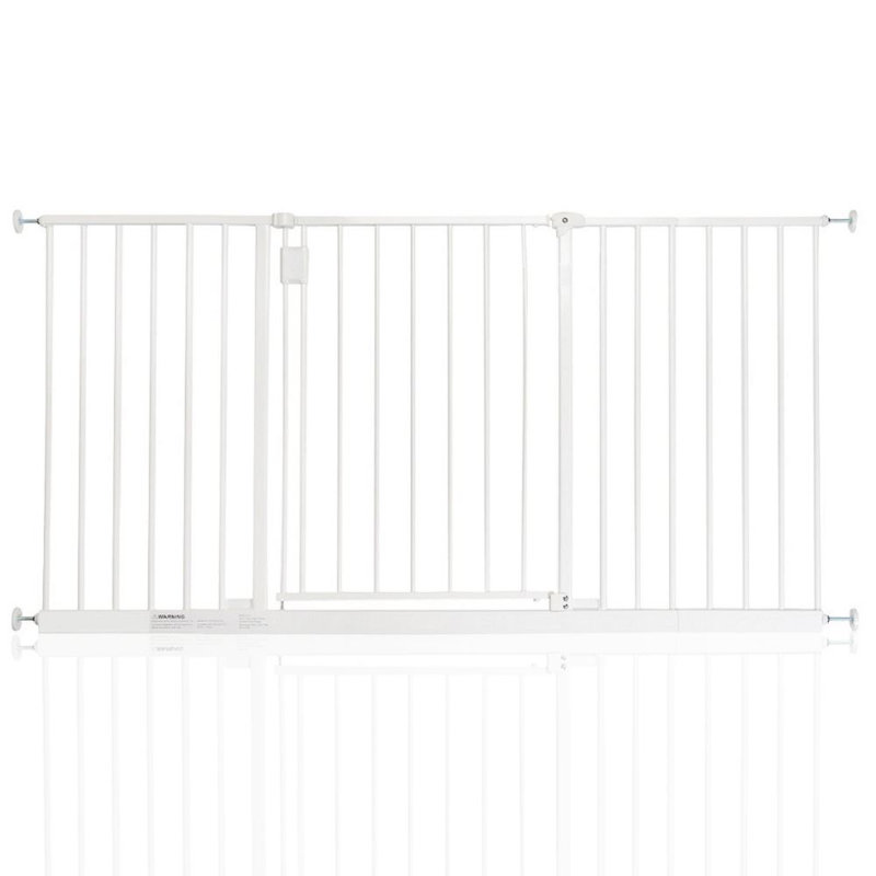 Atso Metal Pressure Mounted Pet Gate, 140-146 cm, White