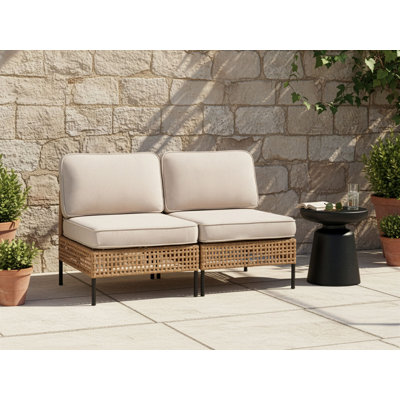 Cassaundra 130cm Wide Straight Patio Sofa