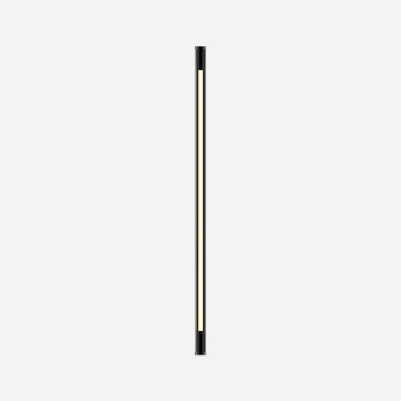 Éclairage pour meuble-lavabo à DEL 40 po Tenor, Noir mat, Cannelé