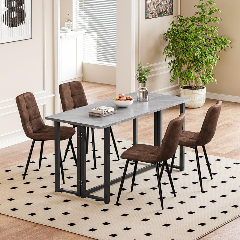 4 - Person Dining Set, Brown