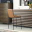 Anaysia Upholstered Counter Stool with Metal Frame-61573584