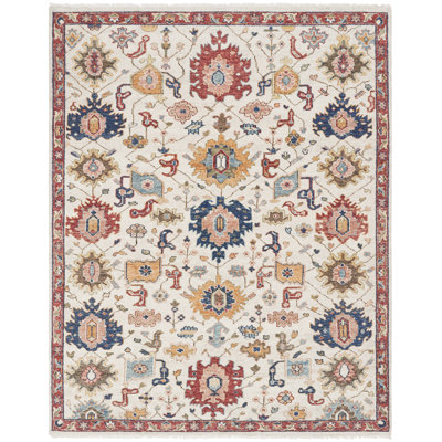 Wool Area Rug in Ivory