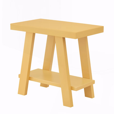 Contemporary Wood Shelf Side Table