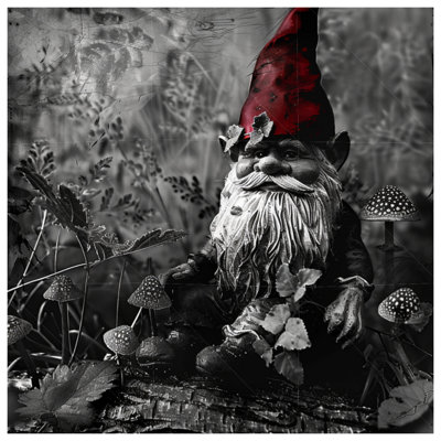 Gnome Canvas  Gallery Wrap - Decor Wall Decor in Many Sizes