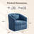 360-Degree Swivel Upholstered Armchair with Accent Pillow-367928024