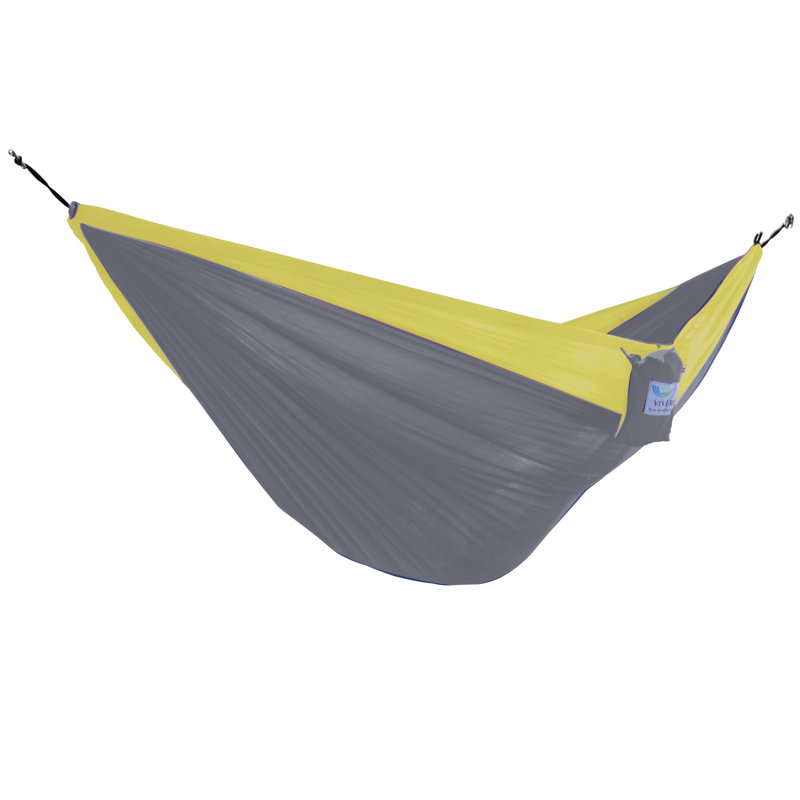 Lucia Double Camping Hammock, Double, Grey/Yellow