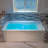 60" X 32" Alcove Acrylic Rectangular Whirlpool Heated Jetted Tub With Drain & Overflow-105242473-105242472