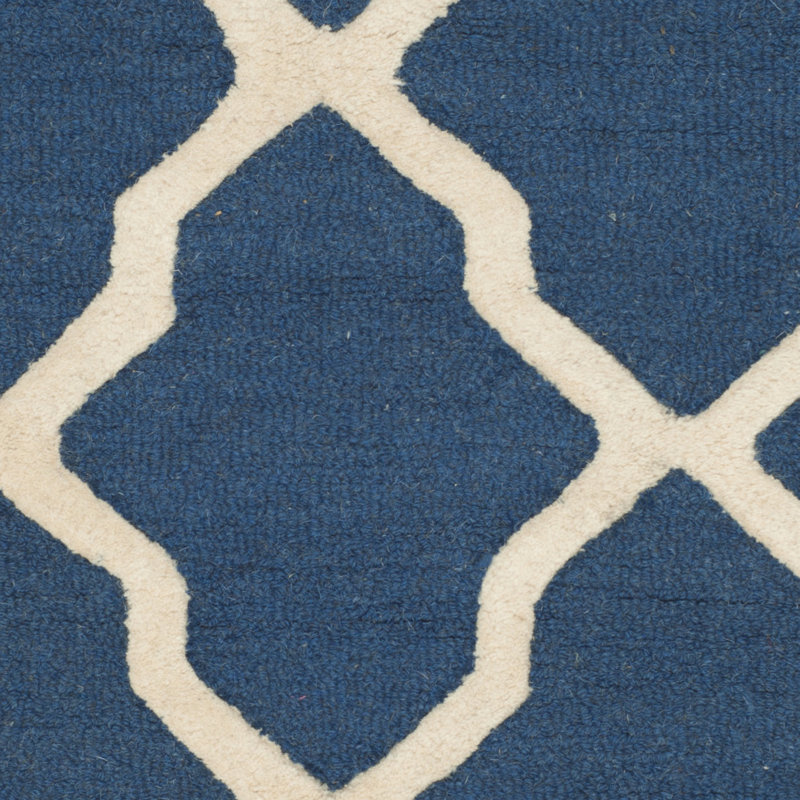Darbonne Trellis Wool Hand Woven Area Rug, Rectangle 122 x 183 cm