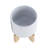 5" Planter W/ Stand, White