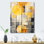 Panneau solaire jaune, collage de lumière du soleil I - Collages abstraits, art mural en métal