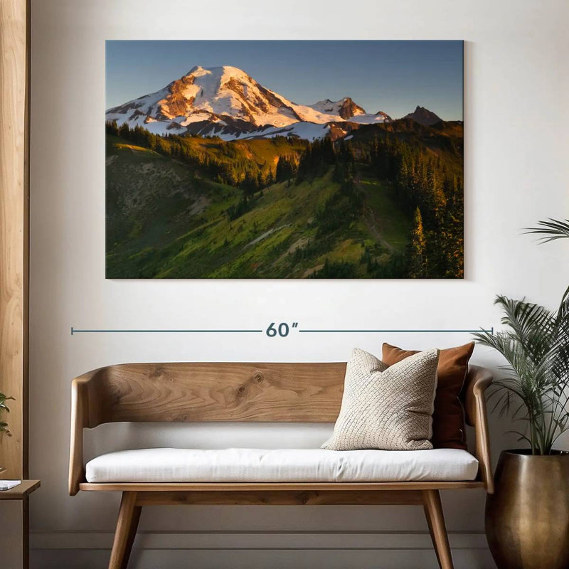 Alvord Sunrise Over Mt. Baker, H 34 po x l 51 po