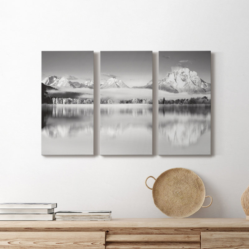 " Peak Reflection " 3 - Pieces, 12" H x 24" W x 1" D