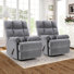32.7'' Wide Contemporary and Super Comfort Swivel Glider Manual Recliner (Set of 2)