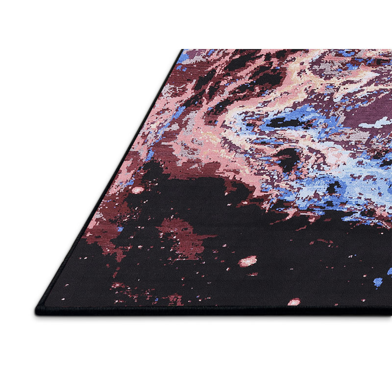 Tapis noir Stroman, Tapis de couloir 2 pi x 5 pi