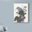 «Squirrel Bird Keeper and Blue Acorns», impression sur toile tendue-33421671