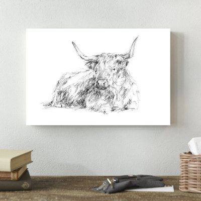 Reproduction sur toile tendue Highland