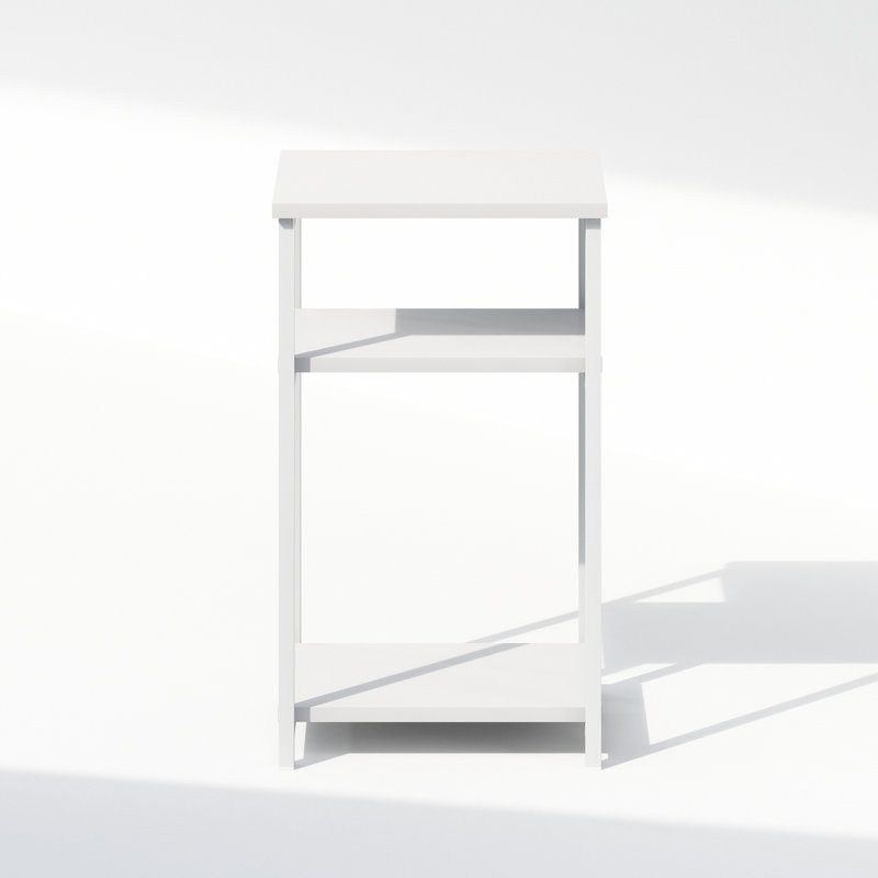 Subria 34cm W Metal Bedside Table