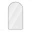 Miroir de salle de bain 28 po x 48 po à DEL arqué avec anti-buée et affichage Time-Temp-1886339360