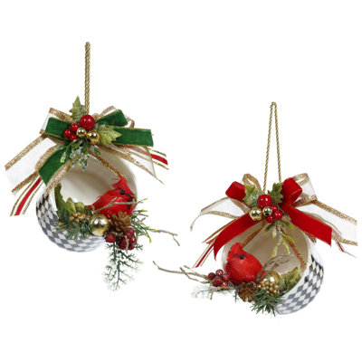 Harlequin Cups Ornament - 4.5 Inches Set Of 2
