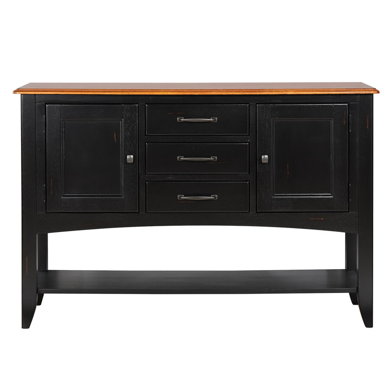 Zechari 54'' Sideboard, Cherry/Antique Black