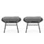 Extérieur gris de style moderne - fer + plastique, 23,62 po x 17,47 po 15,38 po, coussins d'eau avec attache, article décoratif polyvalent, largeur du produit 17,47, fer + plastique, coussins, utilisation, assemblage