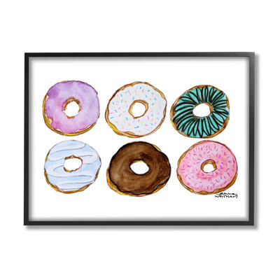 «Divers Divers Trendy Frosted Sprinkled Donuts Pastries Dessert» par Angela Nickeas - impression