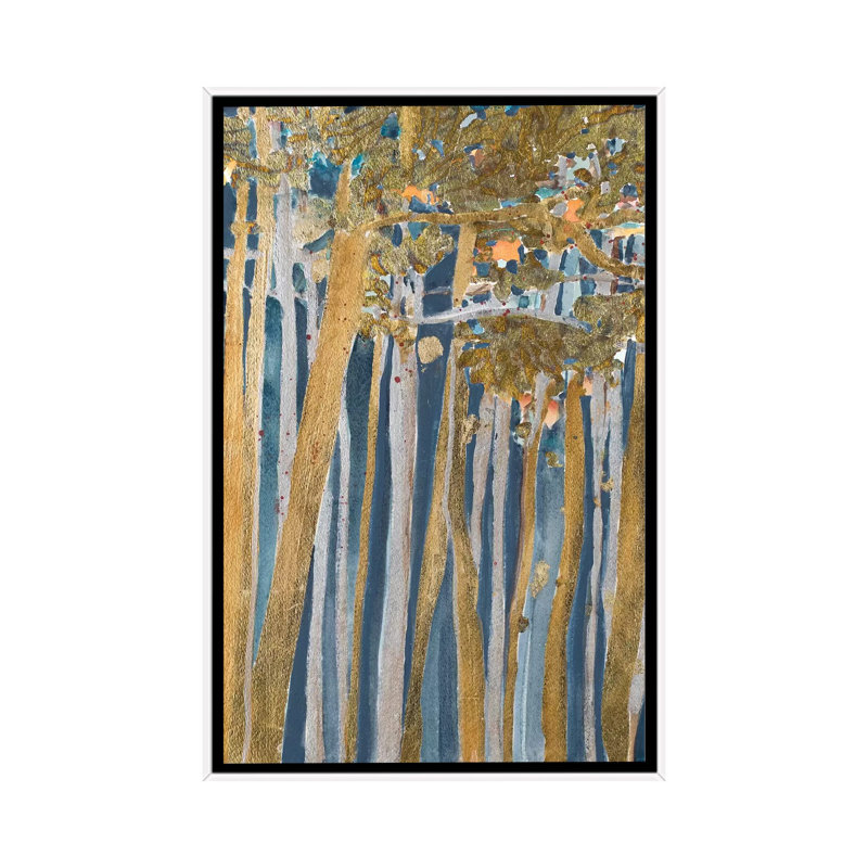 "Exotic Forest" par Patricia Pinto, reproduction d’art, Pas de tapis, H 60 po x l 40po x P 1,5 po, Toile blanche encadrée