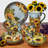 Sunflower Bouquet Set Of 4 Mug 14 Oz. 4 Asst.