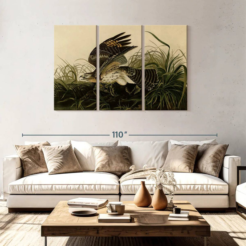 Brampt Winter Hawk, 48" H x 74" W