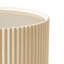 Console Lisbon Reeded - Crème soyeuse matte-1991652919