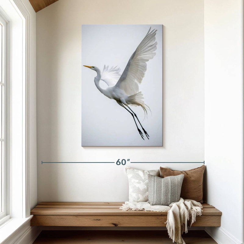 Brampt Angelic Great Egret, 45" H x 30" W