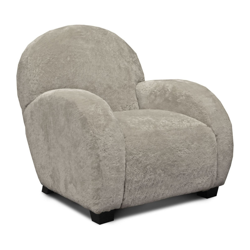 Dolly Leather Armchair, Lapis (Nouveaux), Ash Honey