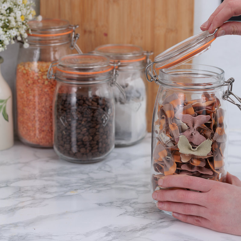 Pots ronds à pince - Ensemble de 4 (deux 34 oz, deux 51 oz)